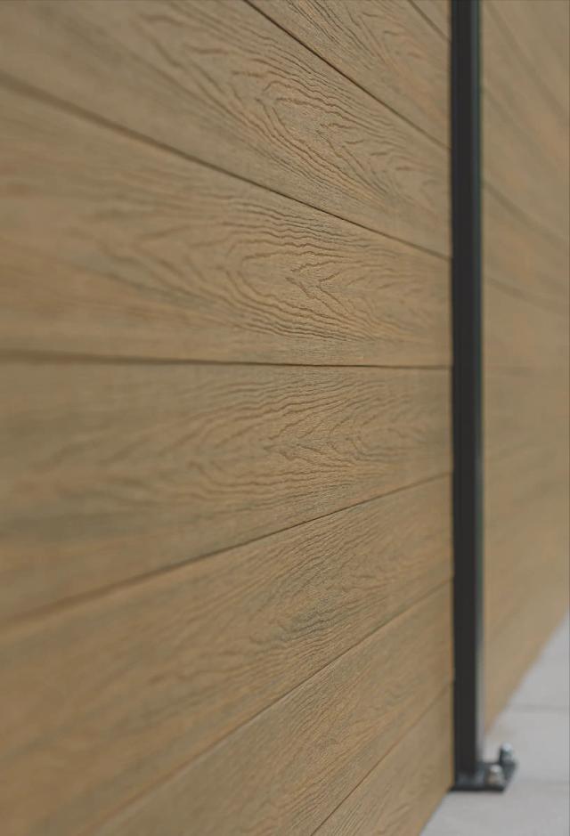 Maintenance-free composite wood fence